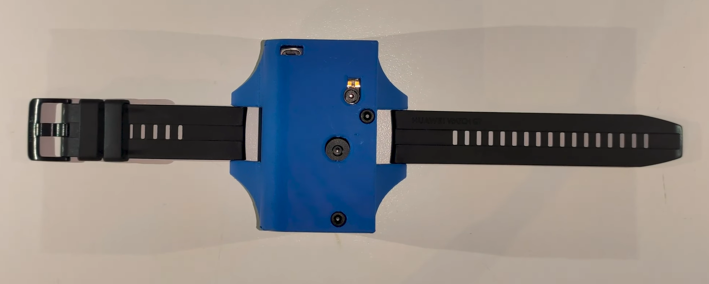 AVL built prototype top view with blue enclosure