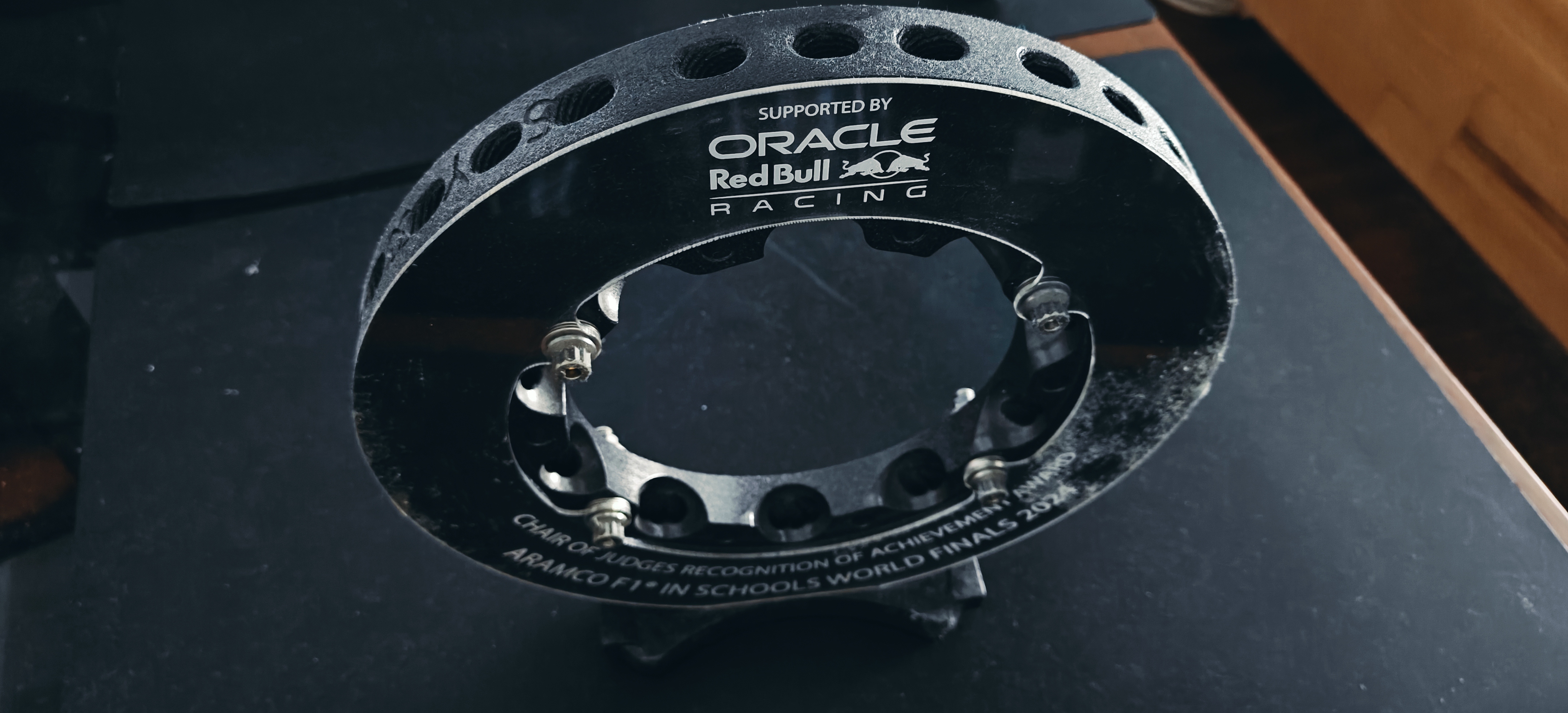 Oracle Red Bull Racing Chair of Judges Achievement Award trophy